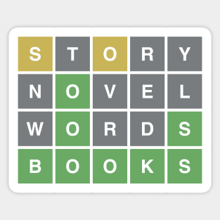 Story Novel Words Books Wordle Sticker